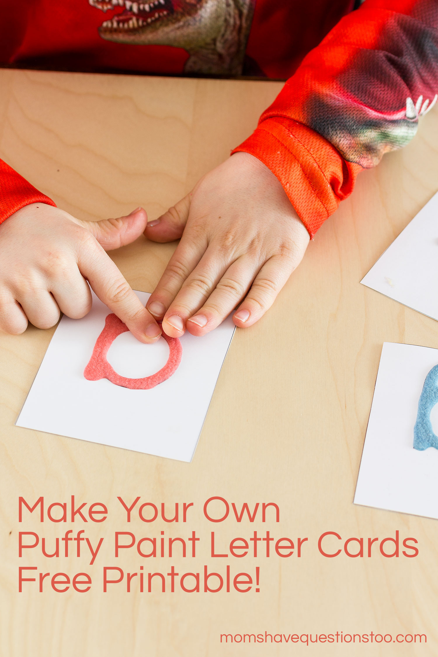 Puffy Paint Letter Cards Montessori Sandpaper Letters Alternative Moms Have Questions Too