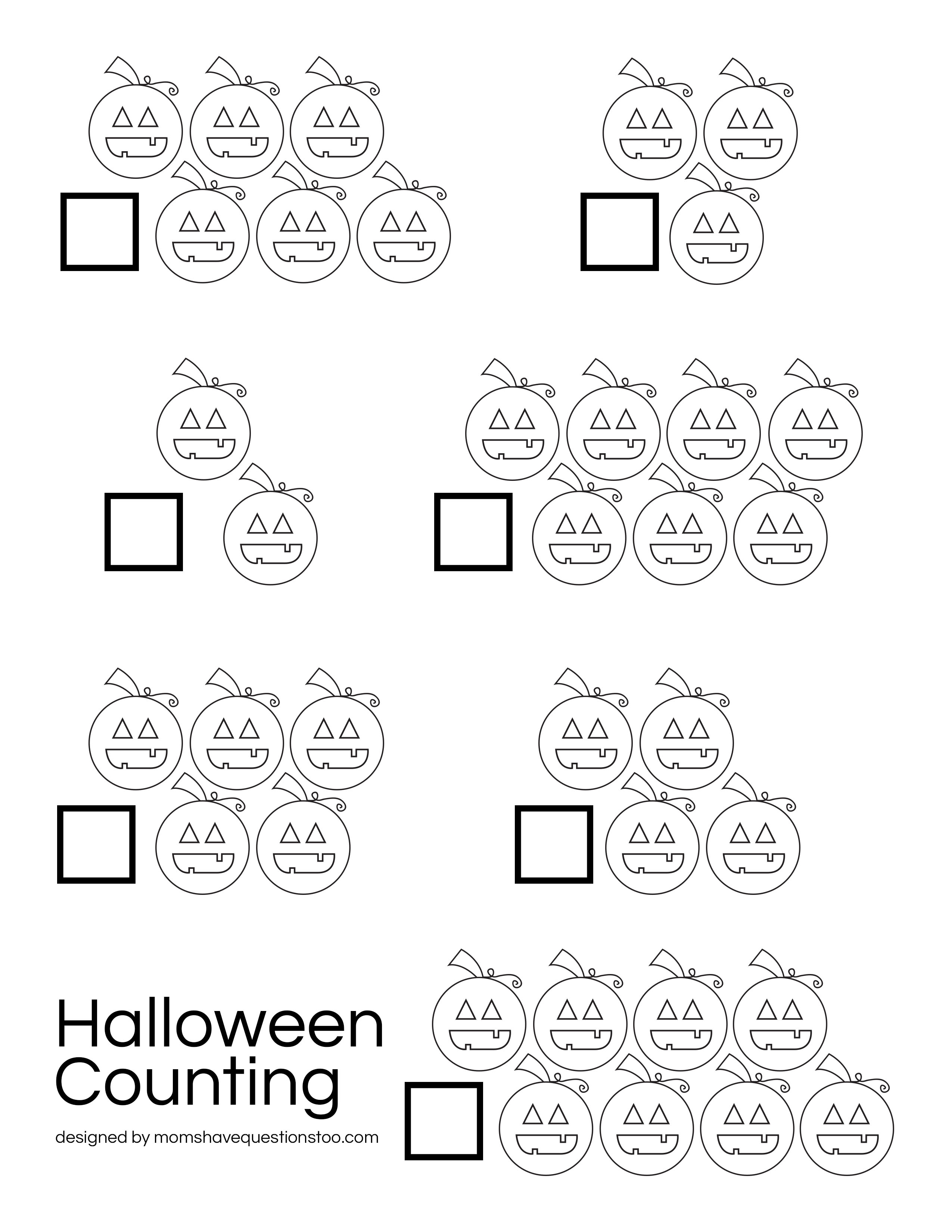 Halloween Counting Moms Have Questions Too