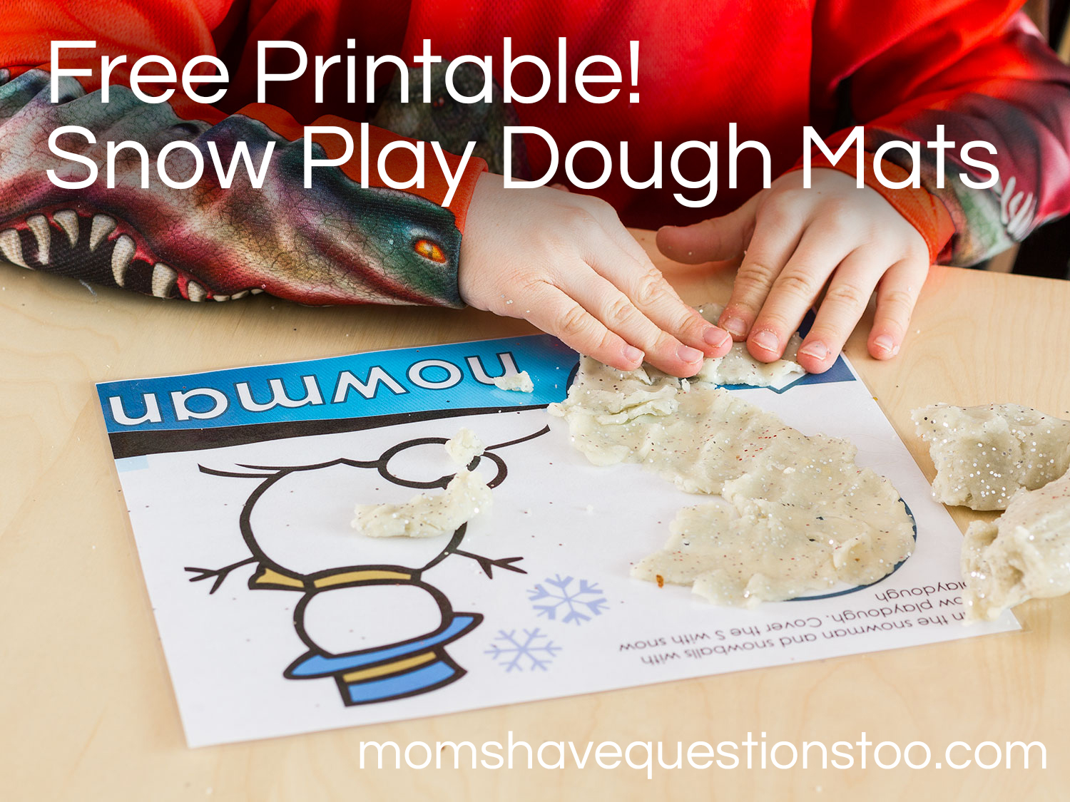 How to Make Snow Dough  How to make snow, Snow dough, White playdough
