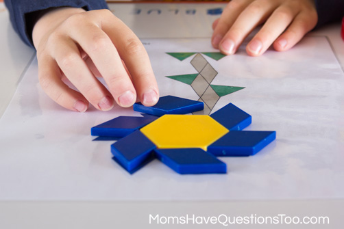 Spring Pattern Block Templates Moms Have Questions Too