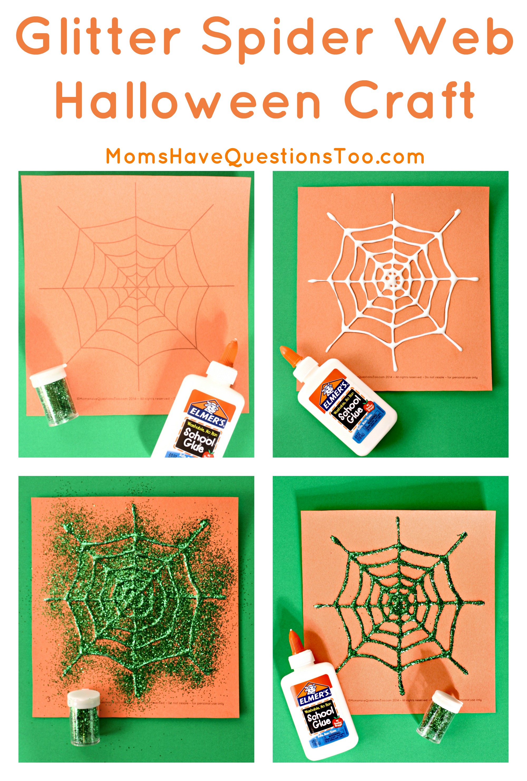 Two Spider Web Halloween Crafts